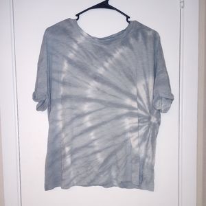 A gray and white t-shirt